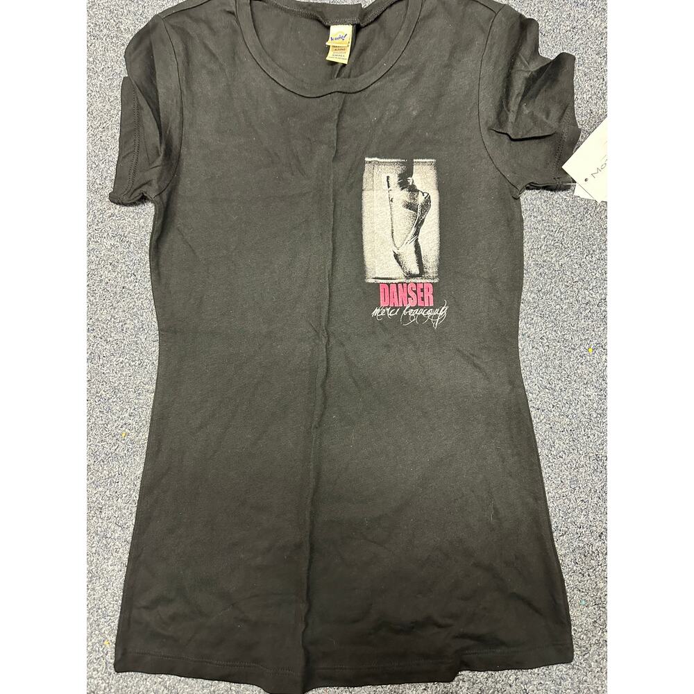 New T-Shirt Motionwear 1786 Danser Merci Beaucoup Small Adult Black Ballet